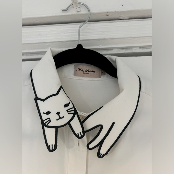 Cat Collar Button-Down Shirt - Picture 2 of 2